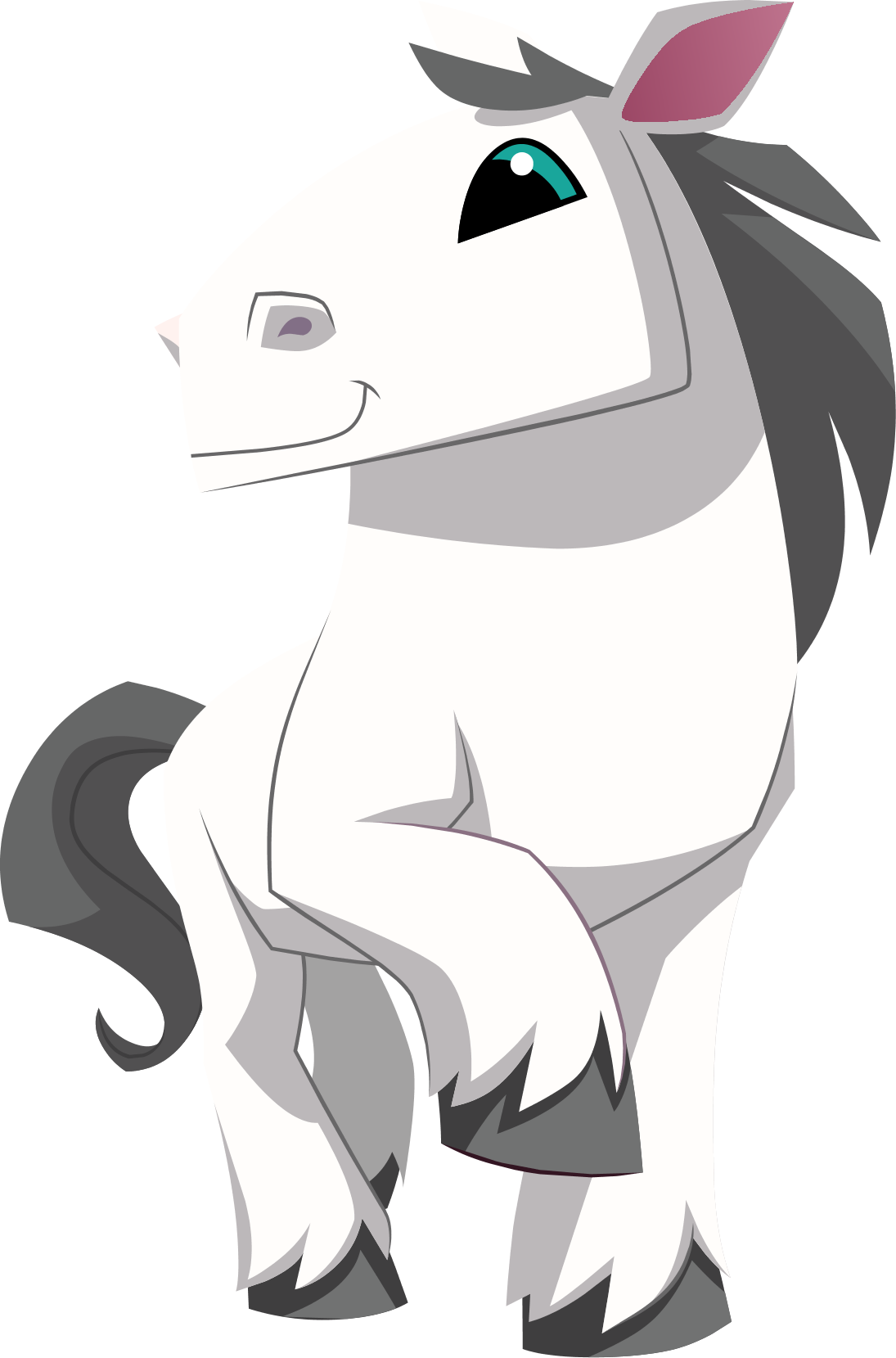 Renovated Art Horse - Animal Jam Horse Drawing (1095x1659), Png Download
