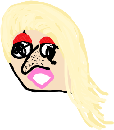 Ladey Gags Soupbowl - Artpop (387x480), Png Download