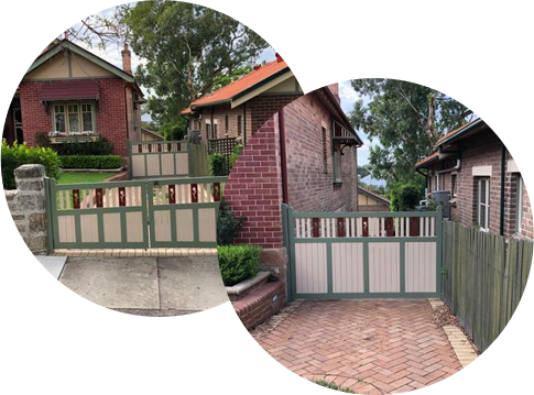 They Can Operate Either As An Inward Opening Or Outward - Fence (485x359), Png Download