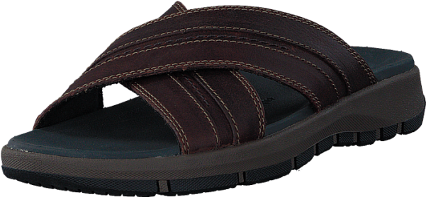 Clarks Brixby Cross Dark Brown Lea Grey, Purple Men - Clarks Brixby Cross Mens Dark Brown Leather Slip-on (600x600), Png Download