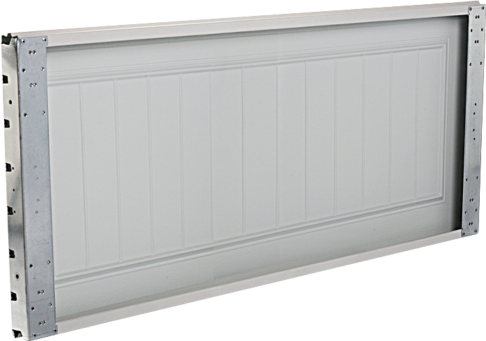 Ranch Groove Open - Garage Door (708x500), Png Download