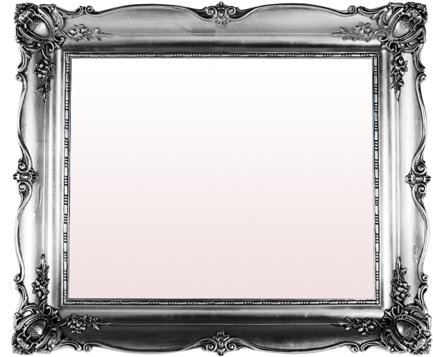 Vintage Silver Frame Clipart Picture Frames Vintage - Vintage Silver Picture Frame Transparent (640x532), Png Download