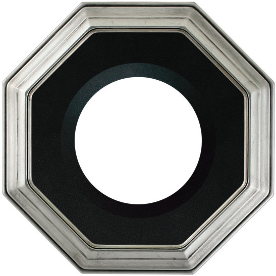 Collector Plate Frame - Silver (560x560), Png Download