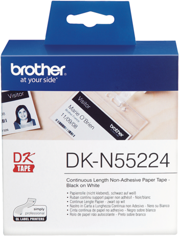 Brother Dk N55224 Continuous Non Adhesive Paper Roll - Brother Dk-n55224 54mm X 30.5m Continuous Non-adhesive (500x500), Png Download