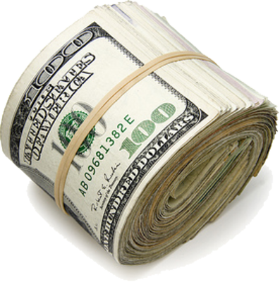 Money Wad - Top-ranked Business Schools Of The United States: Volume (397x400), Png Download