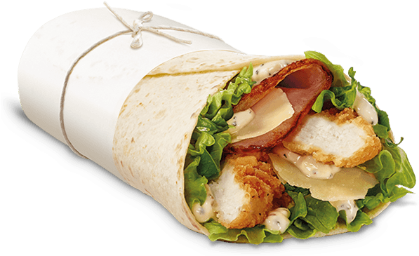 Lamb & Feta Mcwrap And Chicken Caesar Mcwrap At Mcdonalds - Chicken Caesar Wrap Maccas (700x394), Png Download