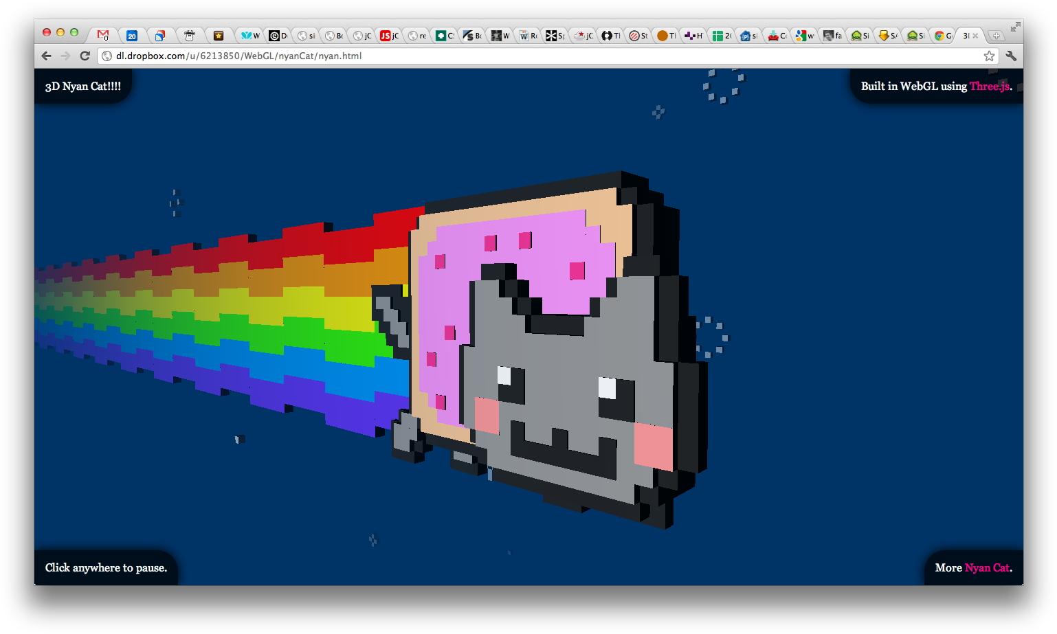3d - Nyan Cat (1553x938), Png Download