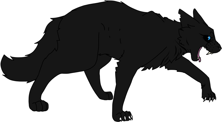 Dark Forest Nightshadef - Dog Catches Something (900x600), Png Download
