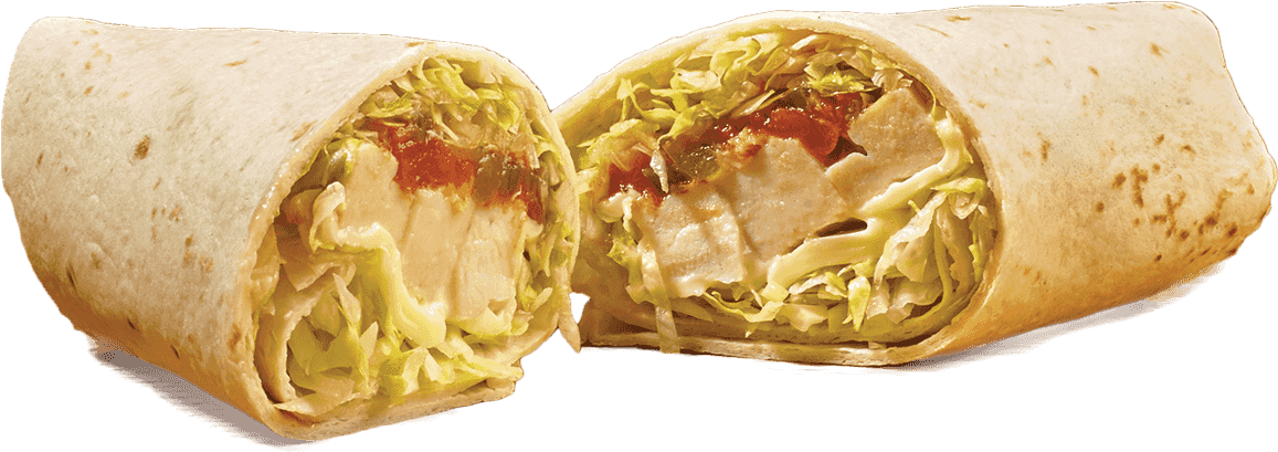 Home / Jersey Mike's / Wraps / Baja Chicken - Jersey Mike's Baja Chicken Wrap (1181x520), Png Download