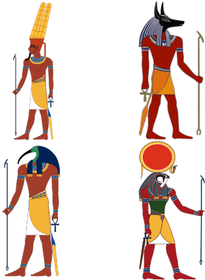 Egyptian Gods Egyptian - Egyptian God (400x400), Png Download