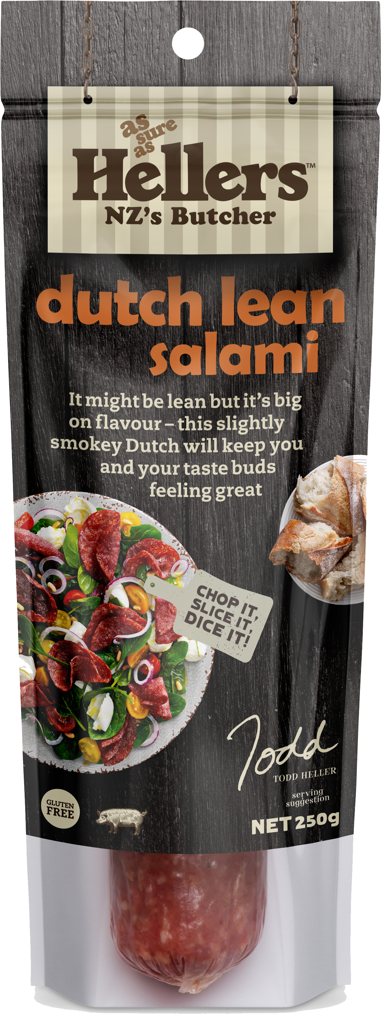 Danish Salami Chub - Pepperoni (375x590), Png Download