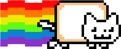 Nyan Cat Transparent Background - Nyan Cat Png (400x400), Png Download