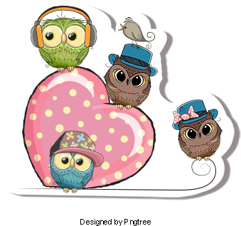 4,859 Free Owl Png Images - Amour D'oursons Pour Tableau 3d Format 30x30cm : Geca (360x360), Png Download