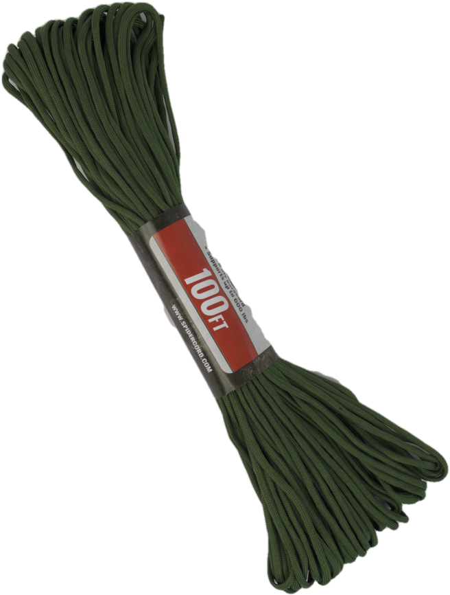 Spider Cord 600 Lb Paracord 100 Ft Dark Forest Green - Day Dress (1024x1024), Png Download