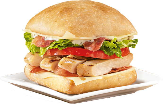 Chicken Ranch Sandwich With Beef Strips - Dq Chicken Bacon Ranch (729x600), Png Download