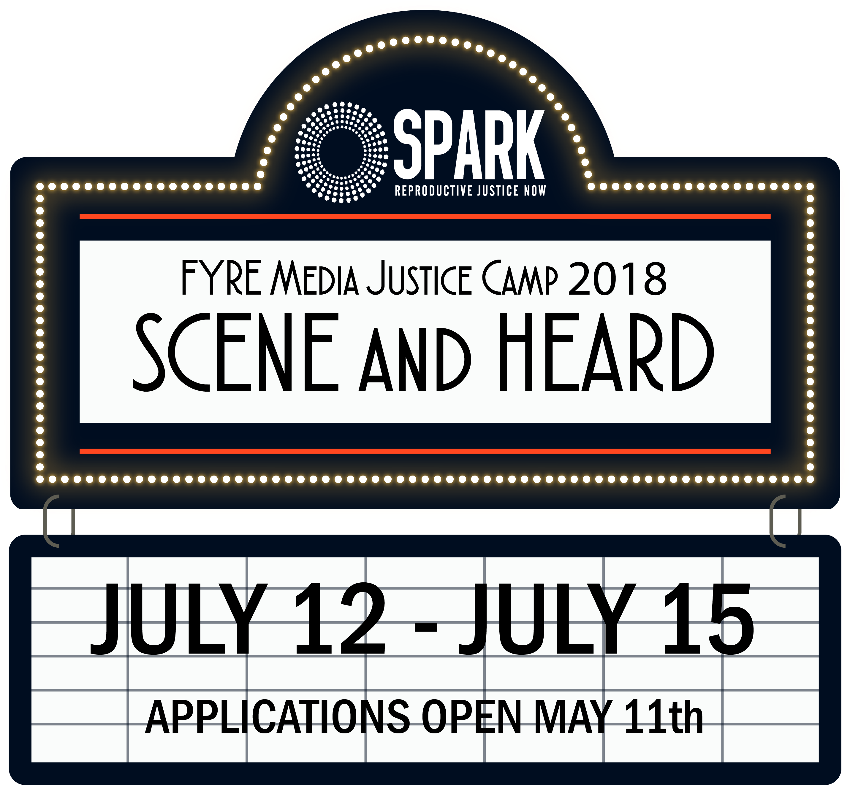 Save The Date For Fyre Media Justice Camp 2018 Spark (2913x2672), Png Download
