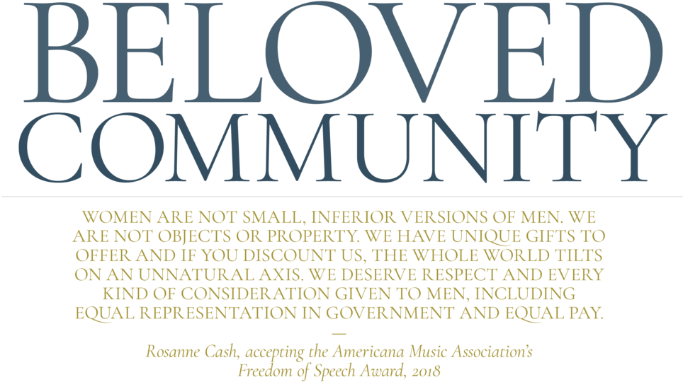 Rosanne Cash Beloved Community (1000x545), Png Download
