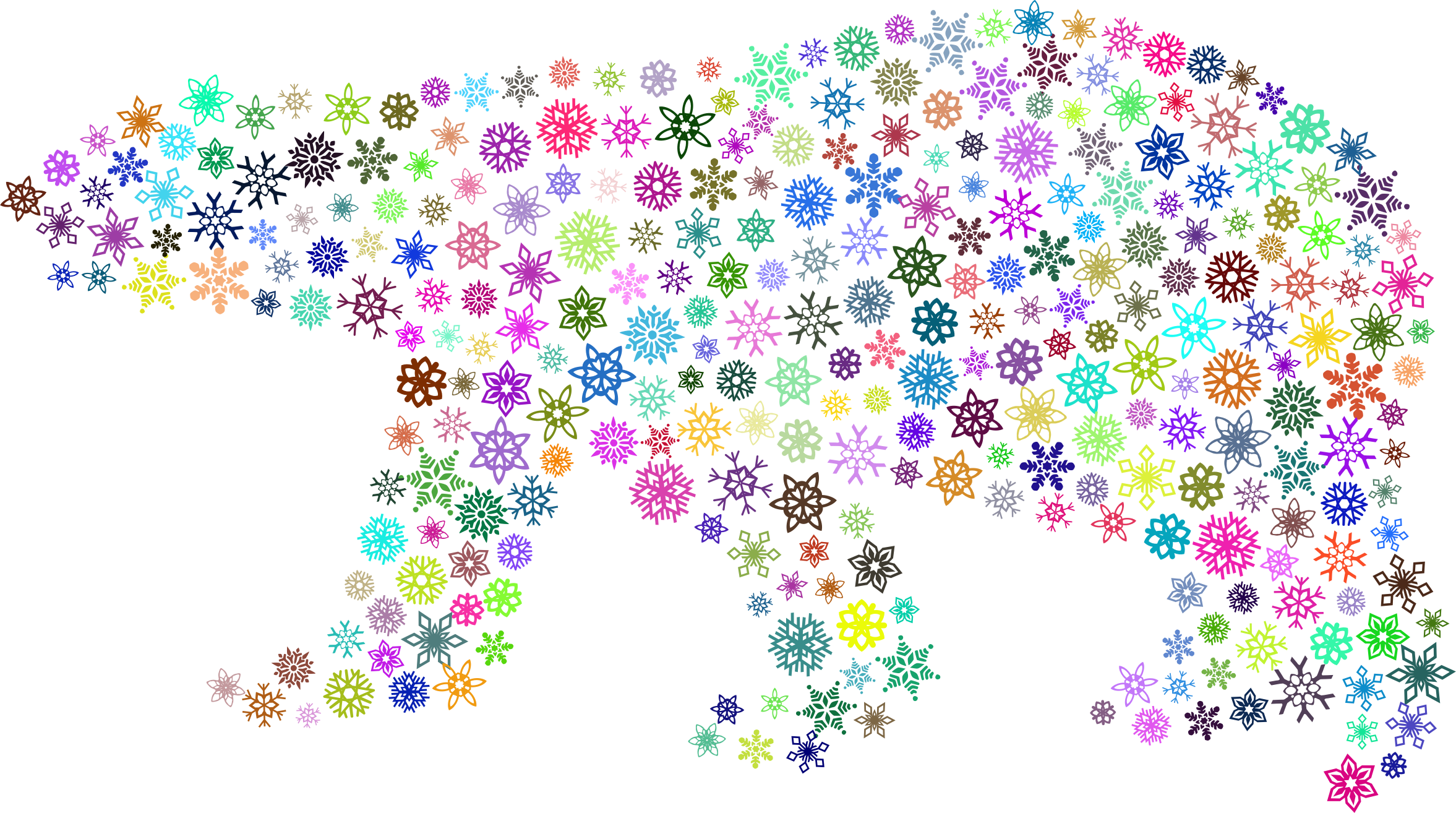 Big Image - Polar Bear (2354x1314), Png Download