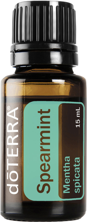 Spearmint Pdfspearmint Png - Doterra Spearmint Essential Oil 15 Ml (392x1005), Png Download