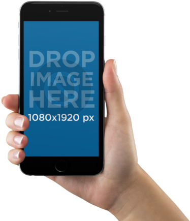 Iphone 6 In Hand Png - Iphone X Mockup Hand (640x480), Png Download