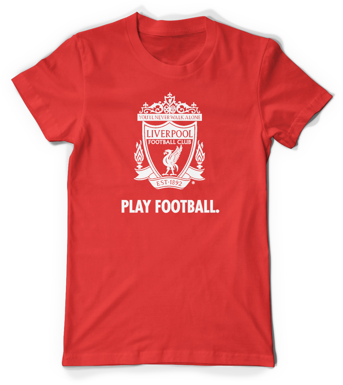 Liverpool Fc Play Football T-shirt - Coca Cola T Shirt Womens (1200x1300), Png Download