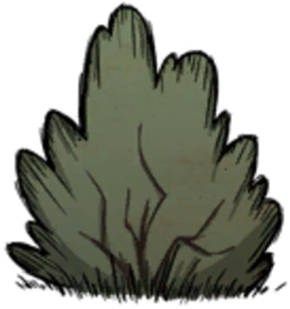 Berry Bush Picked - Don T Starve Bush Png (416x444), Png Download
