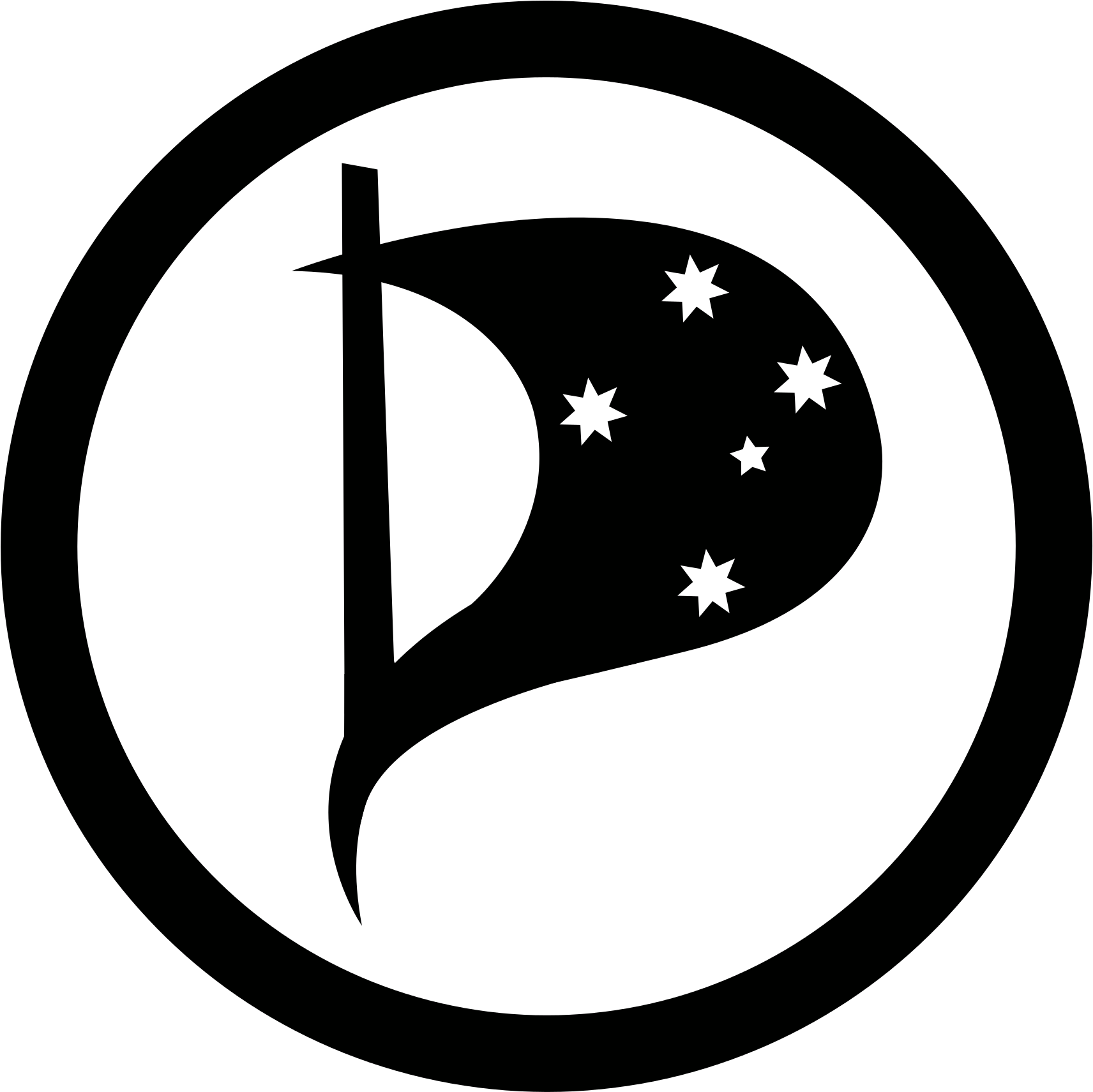 Open - Pirate Party Australia Slogan (2000x2000), Png Download