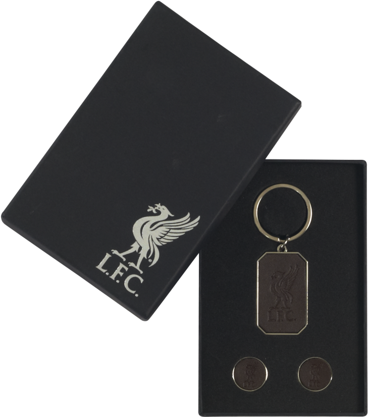 Leather Crest Key Fob And Cufflinks - Liverpool Fc (1200x1200), Png Download