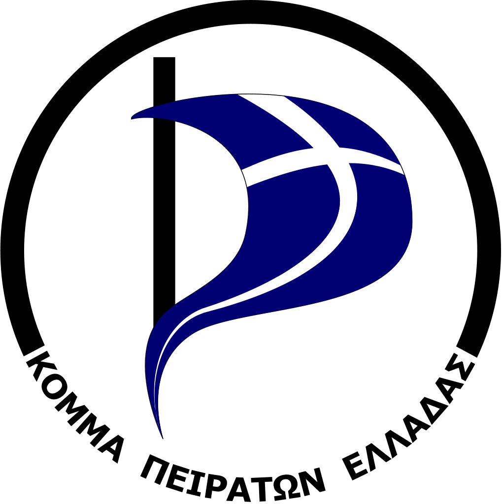 Greek Pirate Party Logo - Pirate Party (1019x1024), Png Download