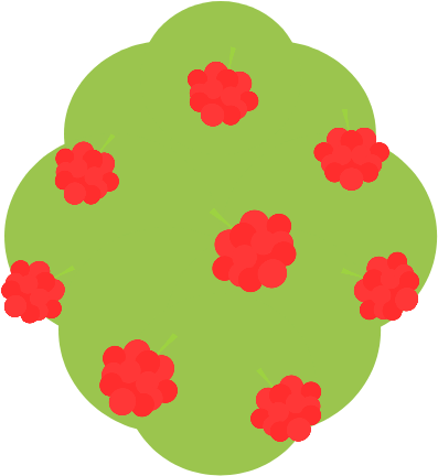 Artistic[contest] Berry Bush And Berry - Illustration (500x500), Png Download