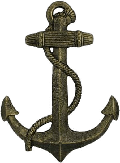 Anchor Key Hook - Decorative Anchor (412x548), Png Download