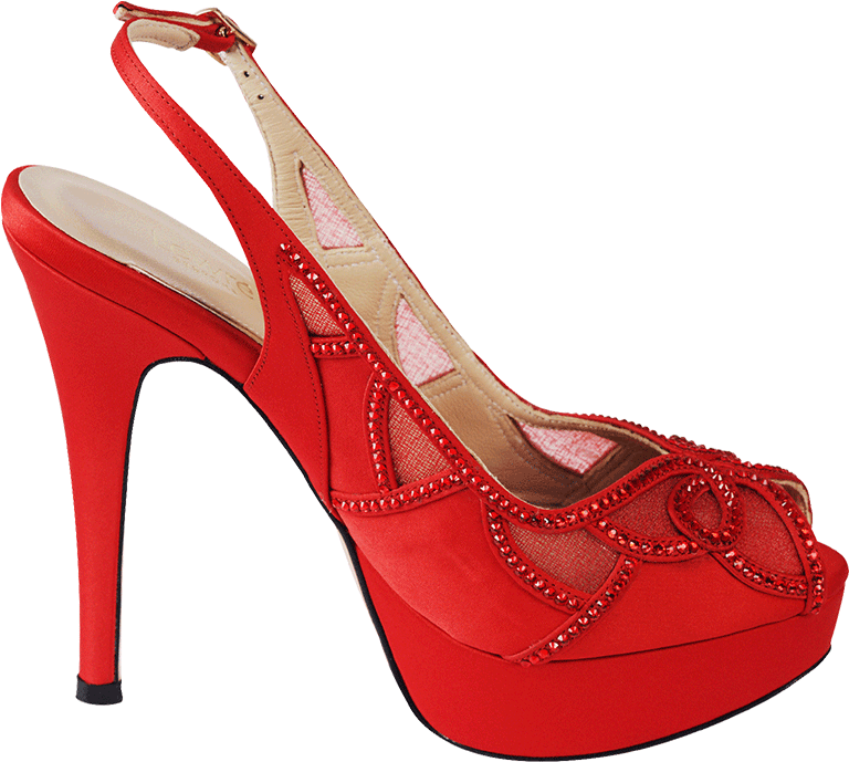 Peep Toe Sling Back Heels - Basic Pump (1000x1000), Png Download