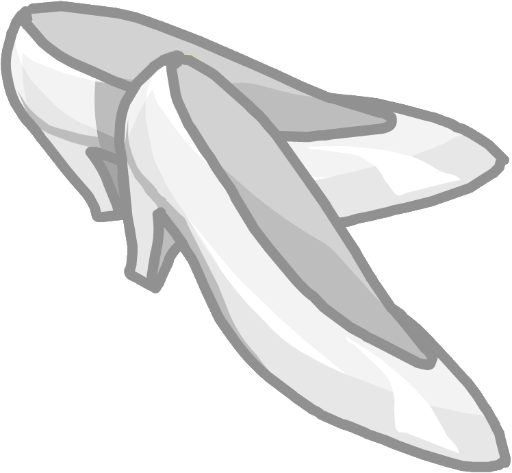 Silver Stilettos - Club Penguin High Heels (748x690), Png Download