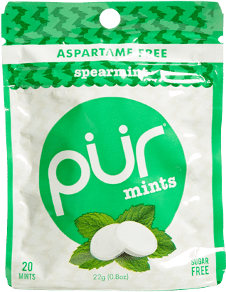 Project Description - Pur - Sugar Free Mints Spearmint - 20 Mints (600x500), Png Download