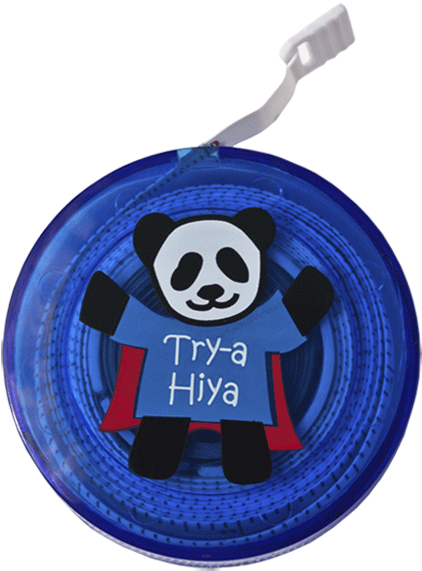 Hitape2 - Hiyahiya 150cm Panda Tape Measure-white (1000x573), Png Download