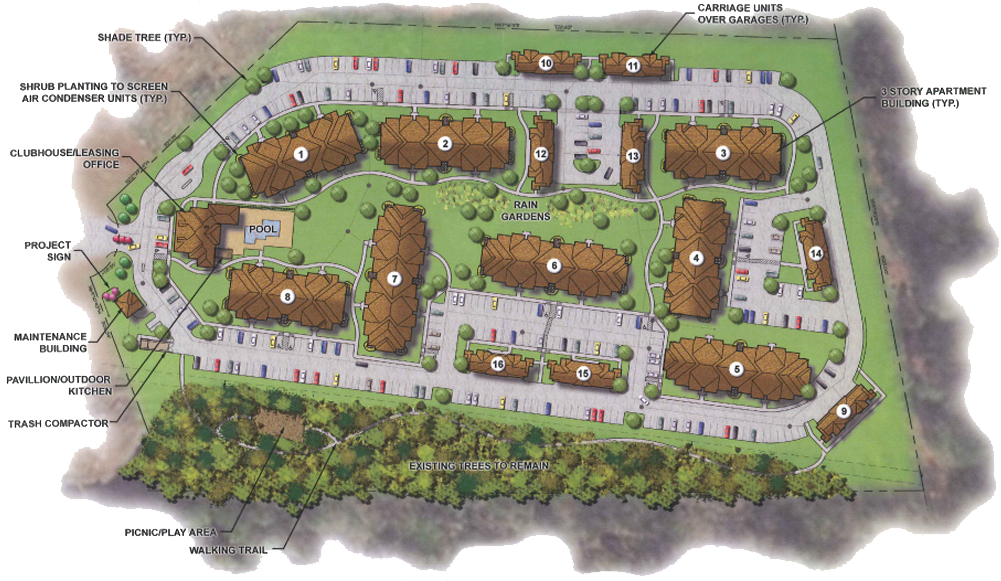Cove Siteplan - Site Plan (1276x609), Png Download