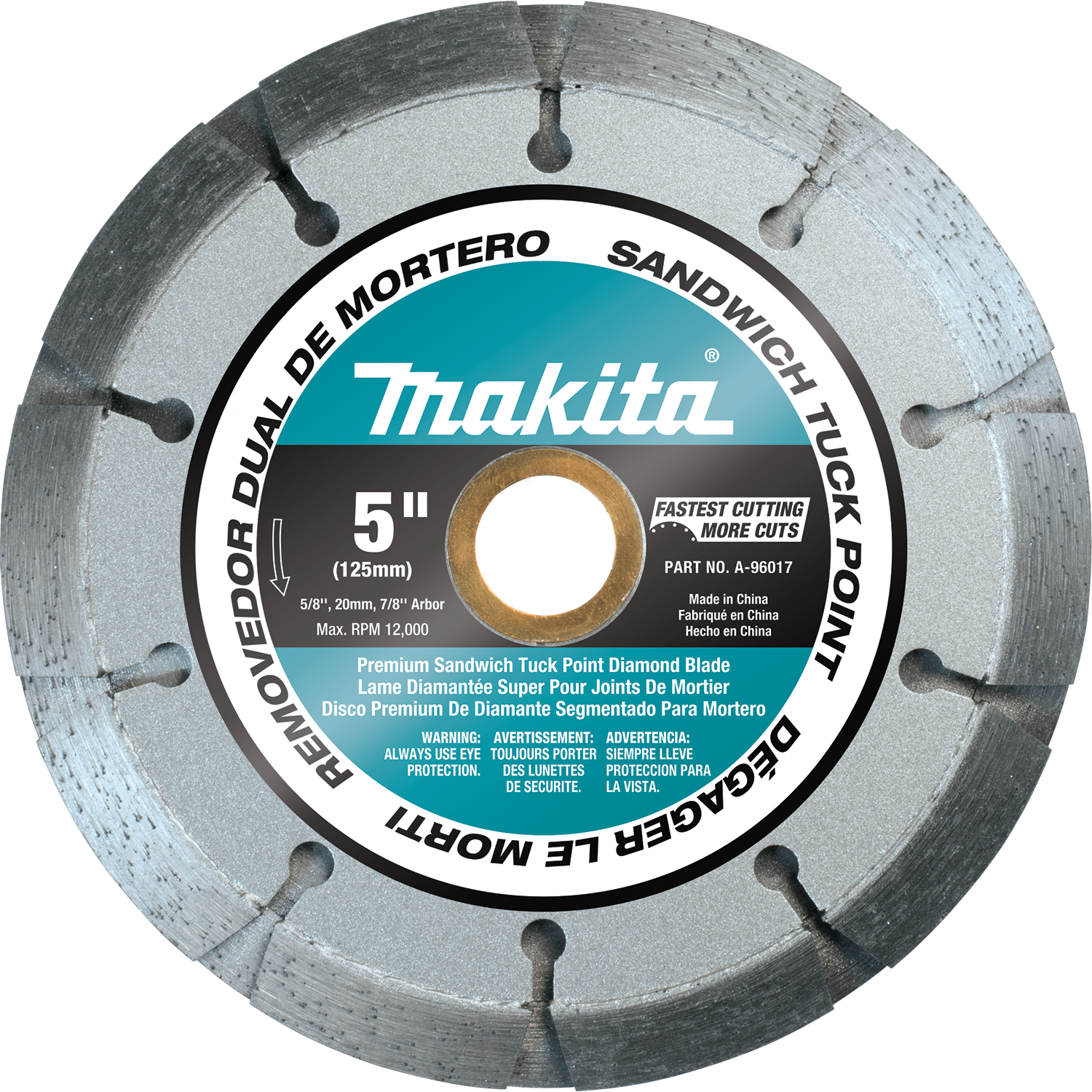 A-96017 - Makita A-95912 4-1/2" Dual Sandwich Diamond Tuck Point (1500x1500), Png Download