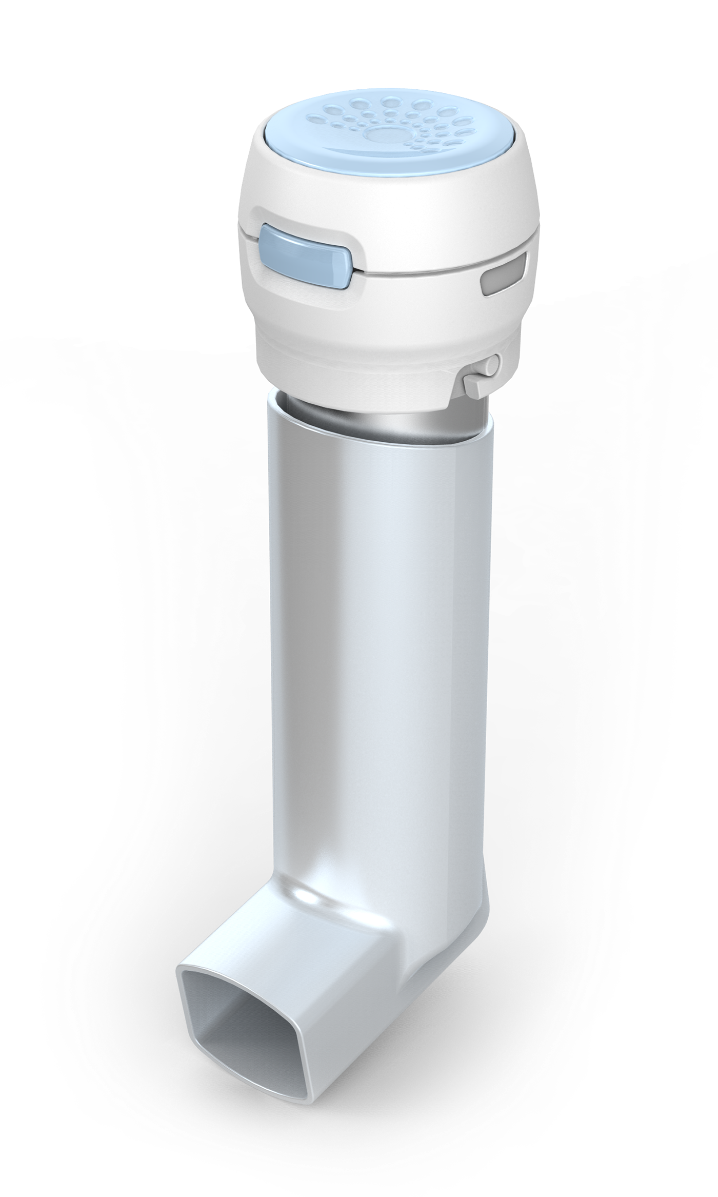 Large, Low-profile Buttons On The Device Prevent Accidental - Inhaler (1400x2333), Png Download