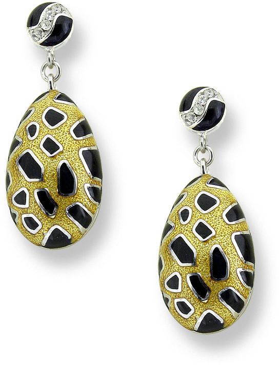 Nicole Barr Designs Sterling Silver Leopard Spots Stud - Earrings (800x800), Png Download
