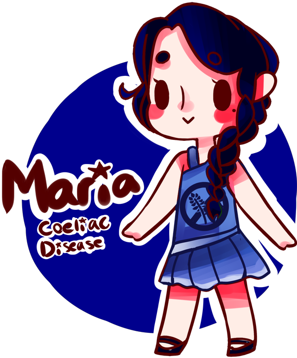 About Coeliac Disease - Cartoon (684x800), Png Download