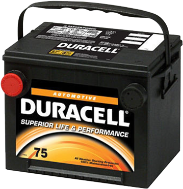 Duracell® Automotive Battery Ehp75 - Automotive Battery (400x400), Png Download