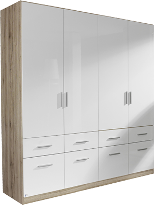 Wardrobe Rch Karuna 4dr8drw - Wardrobe (700x411), Png Download
