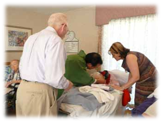 When The Church Cares For The Sick, It Serves Christ - Anointing Of The Sick At Home (551x415), Png Download
