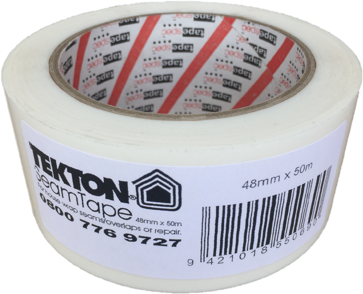 Tekton Seam Tape Is A White Polypropylene Film Coated - Label (810x810), Png Download