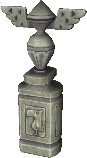 Bird Statue - Bird Statue Zelda (286x517), Png Download