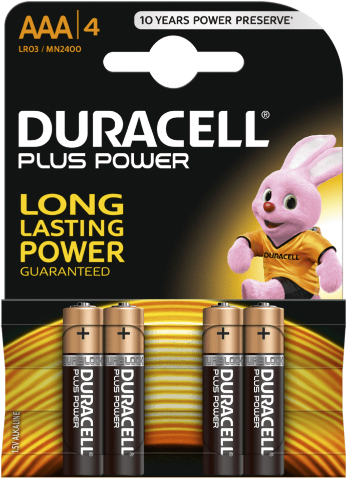 Wholesale Duracell Batteries - Duracell Aaa Battery 4 (1000x1000), Png Download