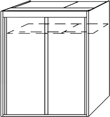 Zurich 2 Door Sliding Wardrobe With No Mir - Armoire Royale 2 Portes Coulissantes, L151xh197 Cm (700x411), Png Download