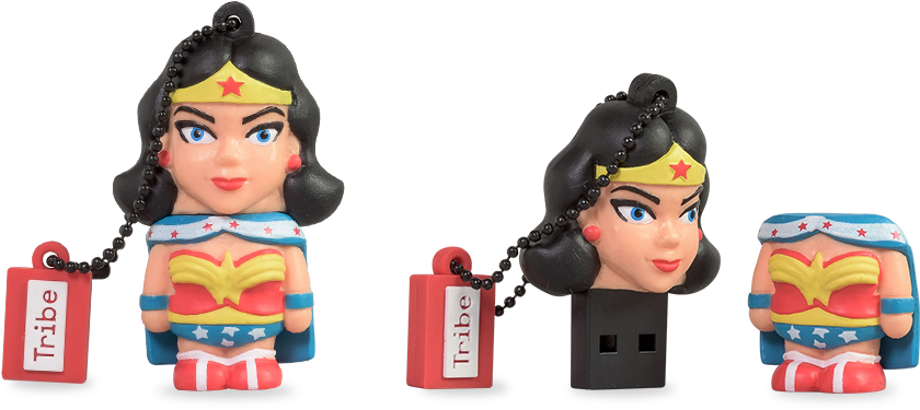 Wonderwoman Originals Usb Flash Drive - Tribe Usb Flash Drive 16gb - Dc Wonder Woman Collectible (900x500), Png Download