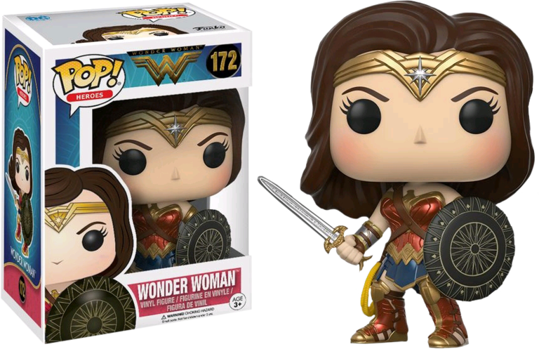Wonder Woman - Figurine Pop Wonder Woman (768x497), Png Download