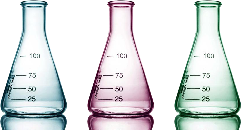 Vector Freeuse Download Beaker Test Tube Laboratory - Test Tube Conical Flask Psd (1032x565), Png Download